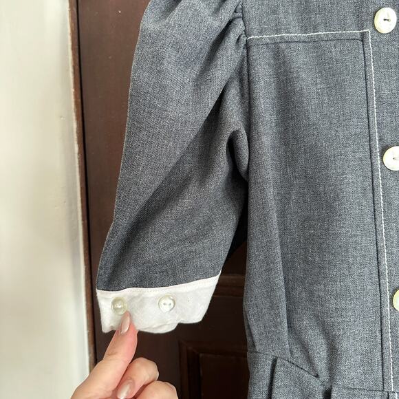 90s Vintage PLEASANT COMPANY | American Girl Samantha Flannel School Dress | 12 - Picture 4 of 11